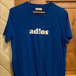 Blue madewell graphic tee
